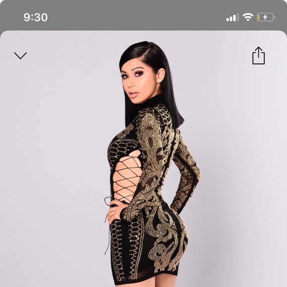 Dynasty studded mini dress - Picture 2 of 4